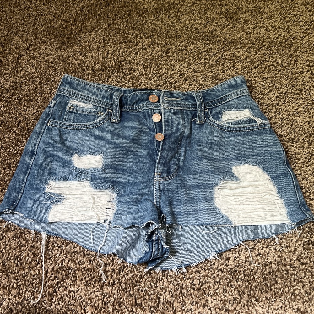 Distressed Denim Women's Shorts